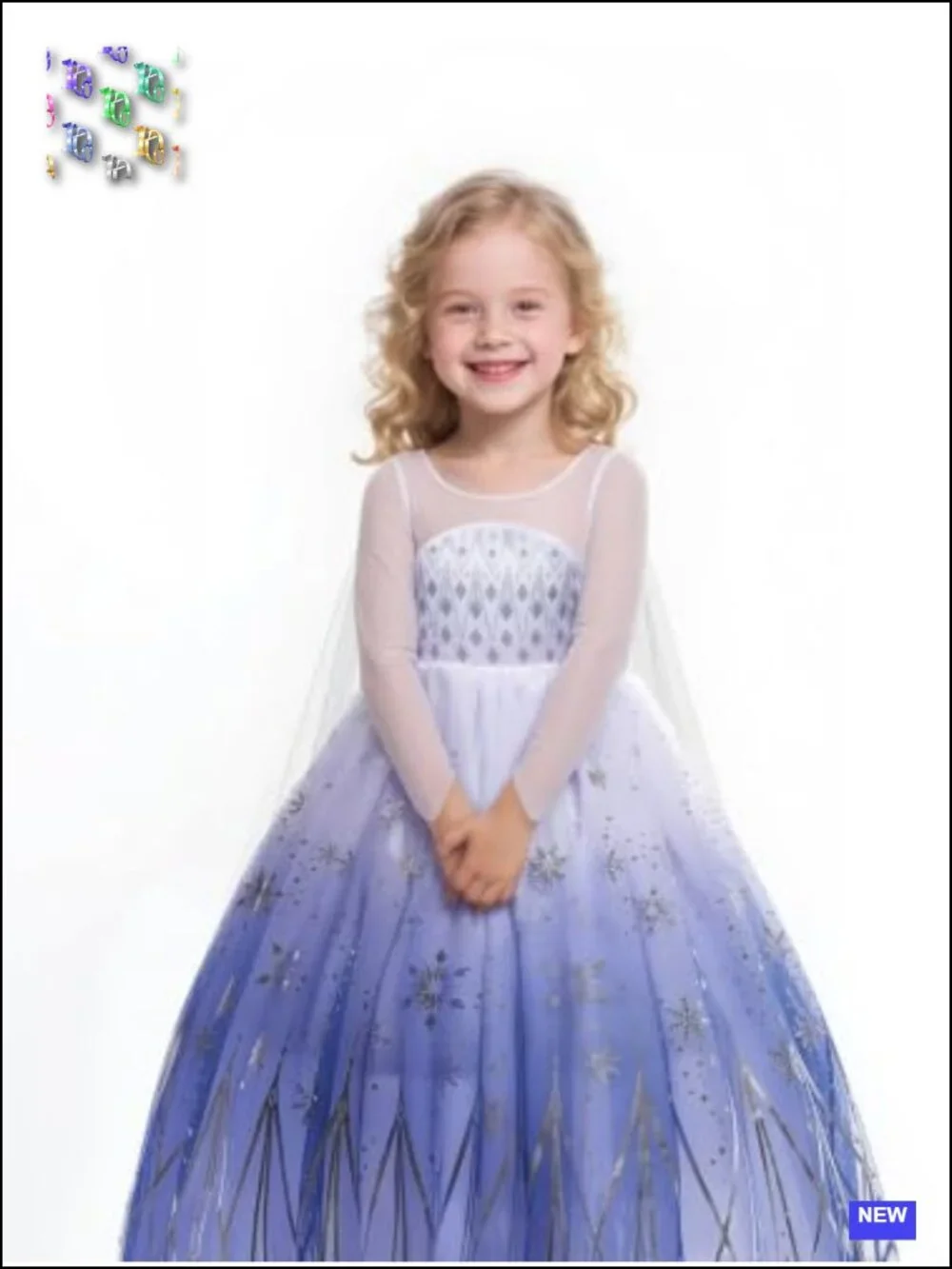 Girls Light Up Princess Costume Dress, RGB LED Music Sync App Controlled,